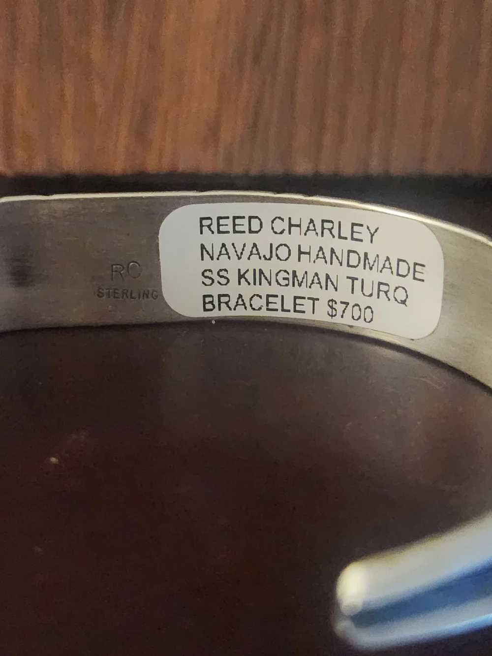 Kingmam Turquoise Sterling Silver Cuff By Reed Charley